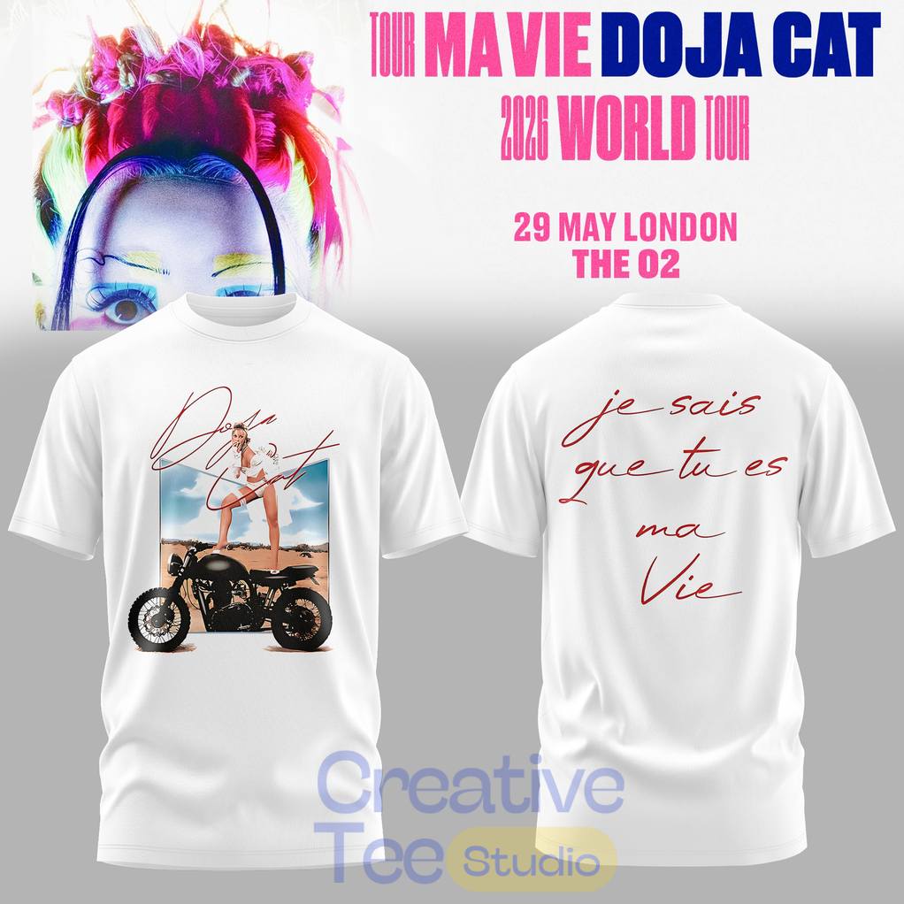 Doja Cat Ma Vie World Tour 2026 Exclusive T-Shirt
