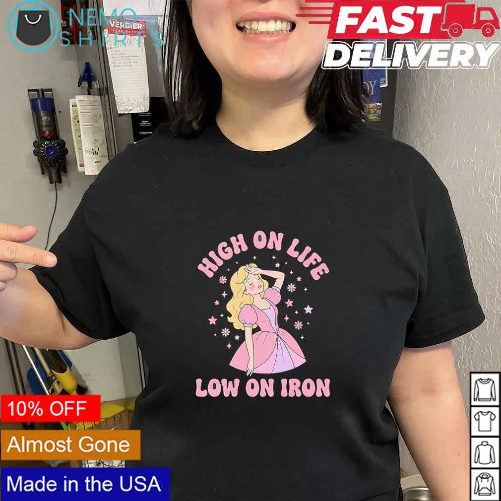 Doll Barbie princess high on life low on iron shirt