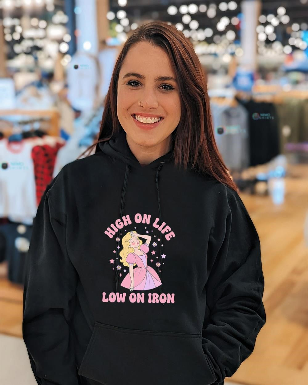 Doll Barbie princess high on life low on iron shirt