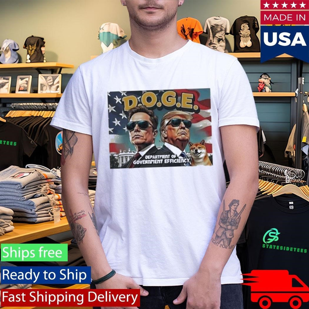 Donald Trump And Elon Musk Dogecoin Shirt