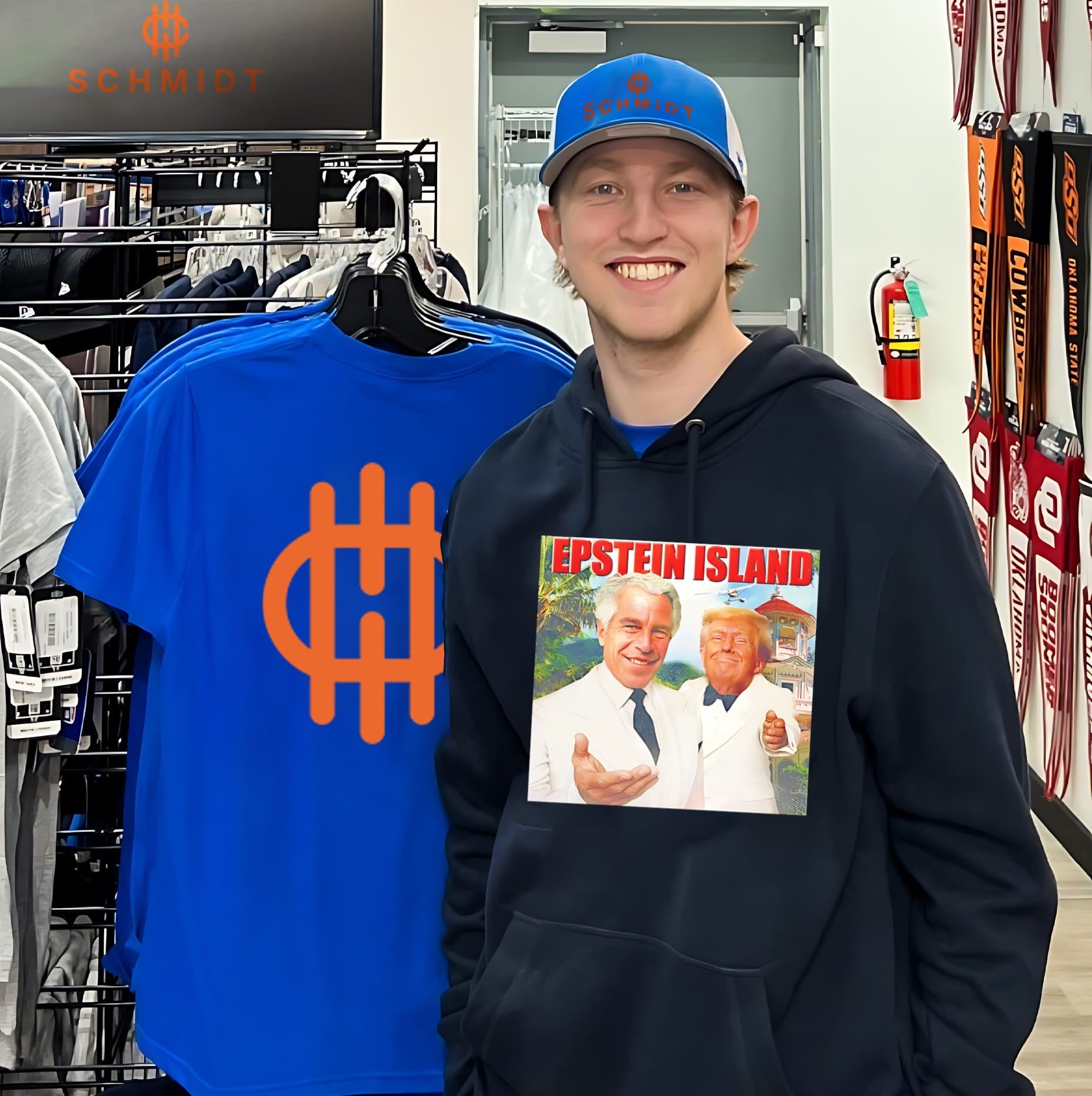 Donald Trump and Jeffey Epstein on Epstein Island shirt