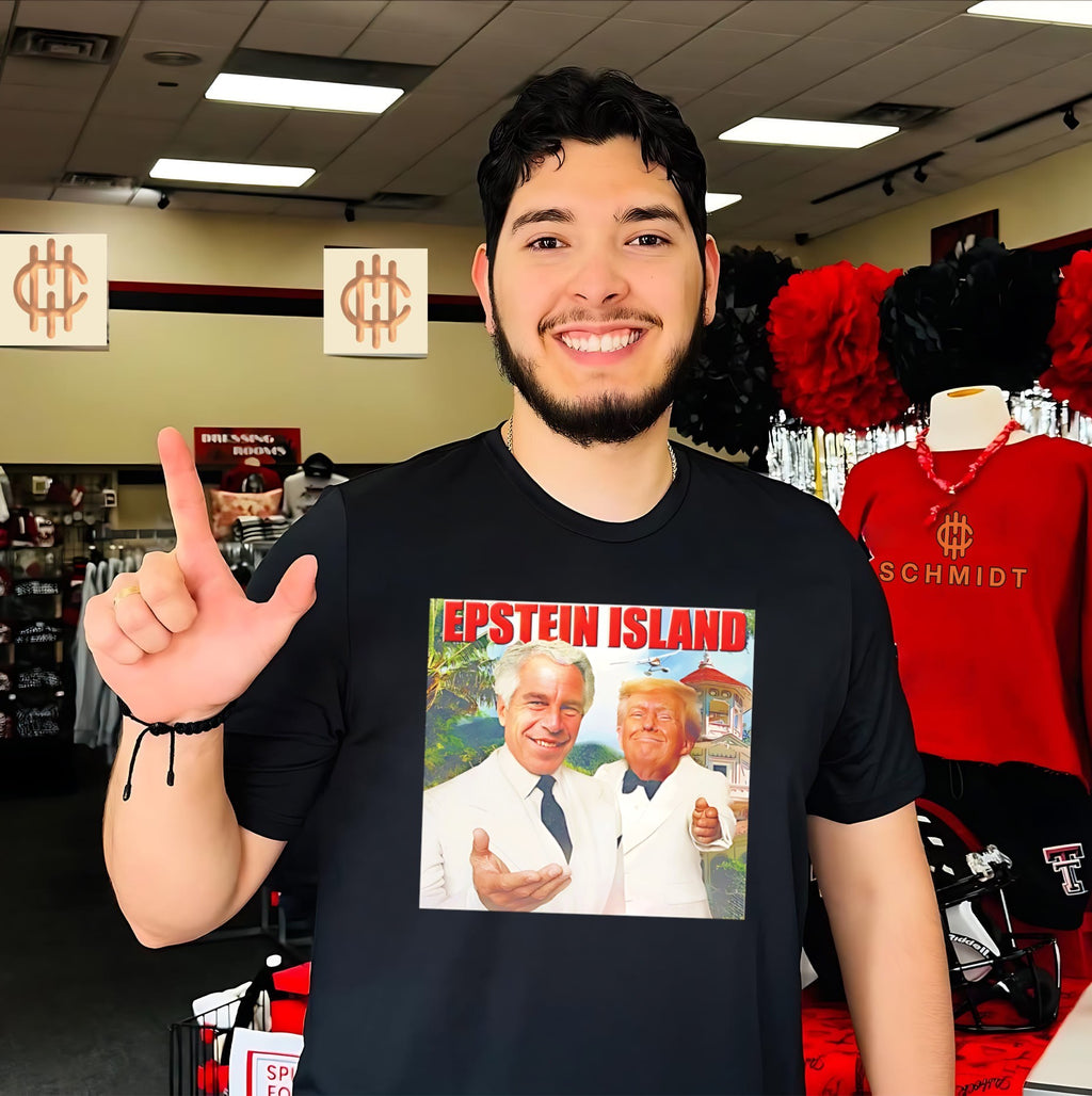 Donald Trump and Jeffey Epstein on Epstein Island shirt