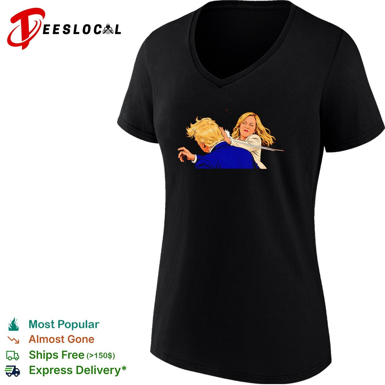 Donald Trump and Kamala Harris Slap shirt