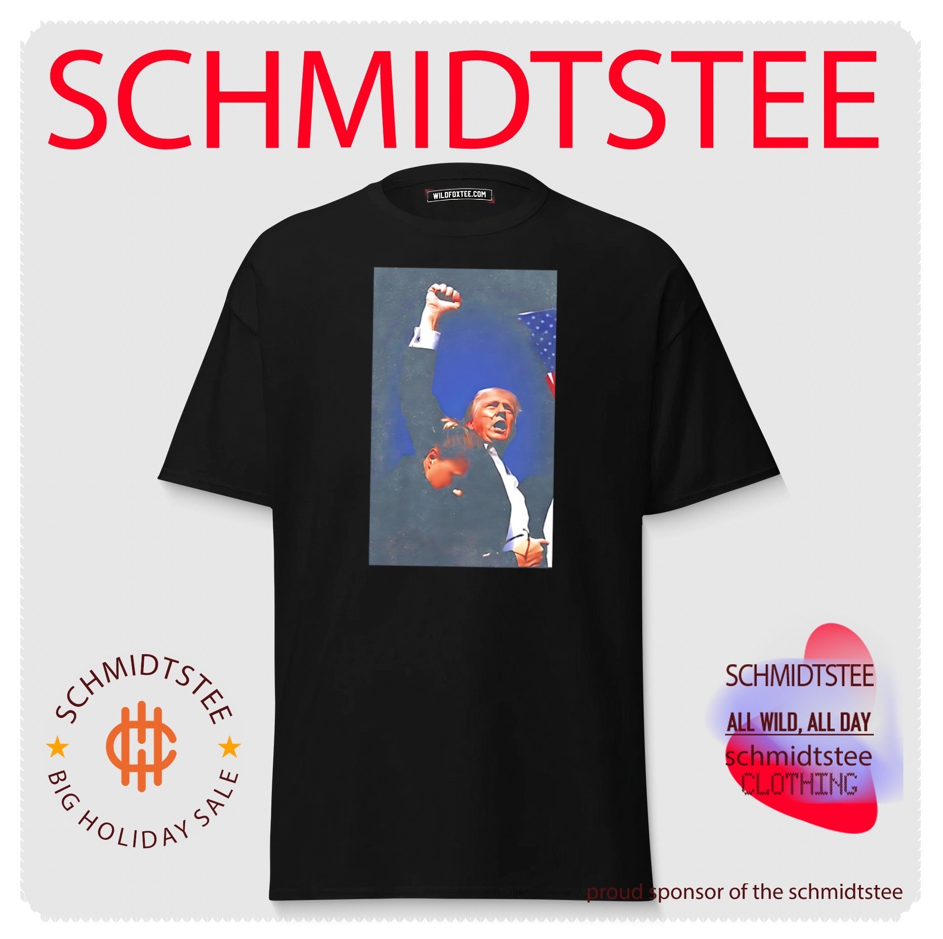 Donald Trump raising his fist after assassination attempt shirt