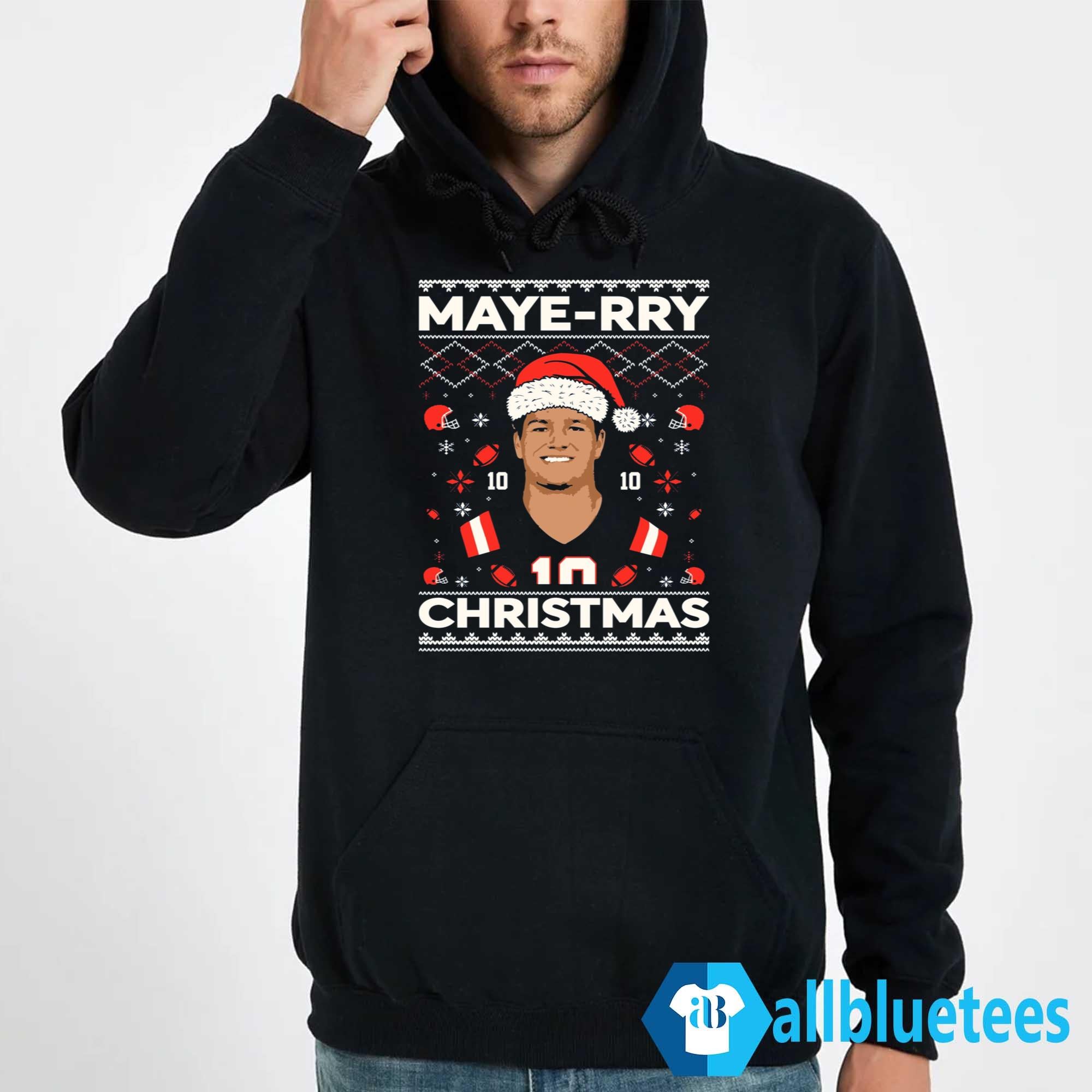 Drake Maye Maye-rry Christmas Sweatshirt
