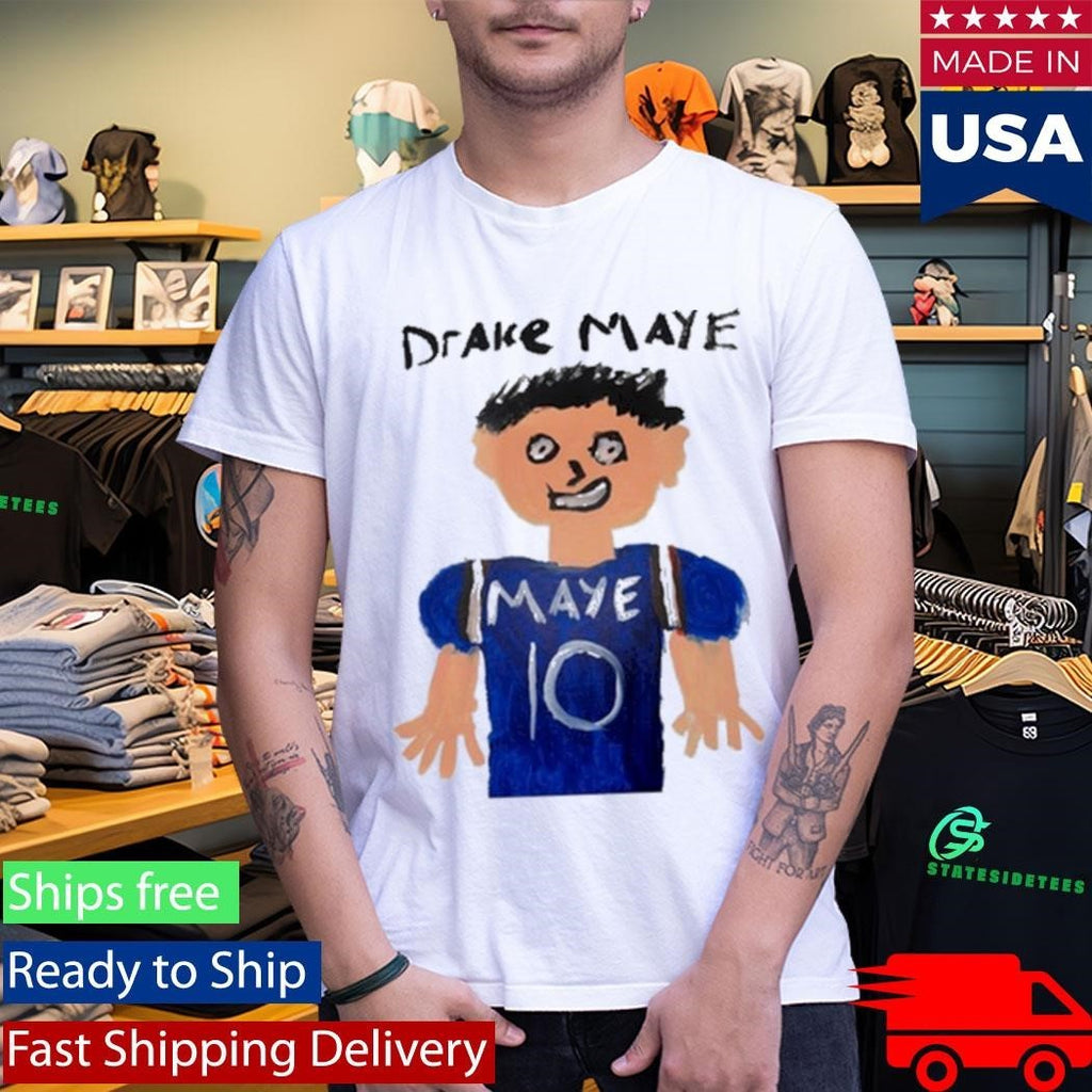 Drake Maye Painting White Shirt