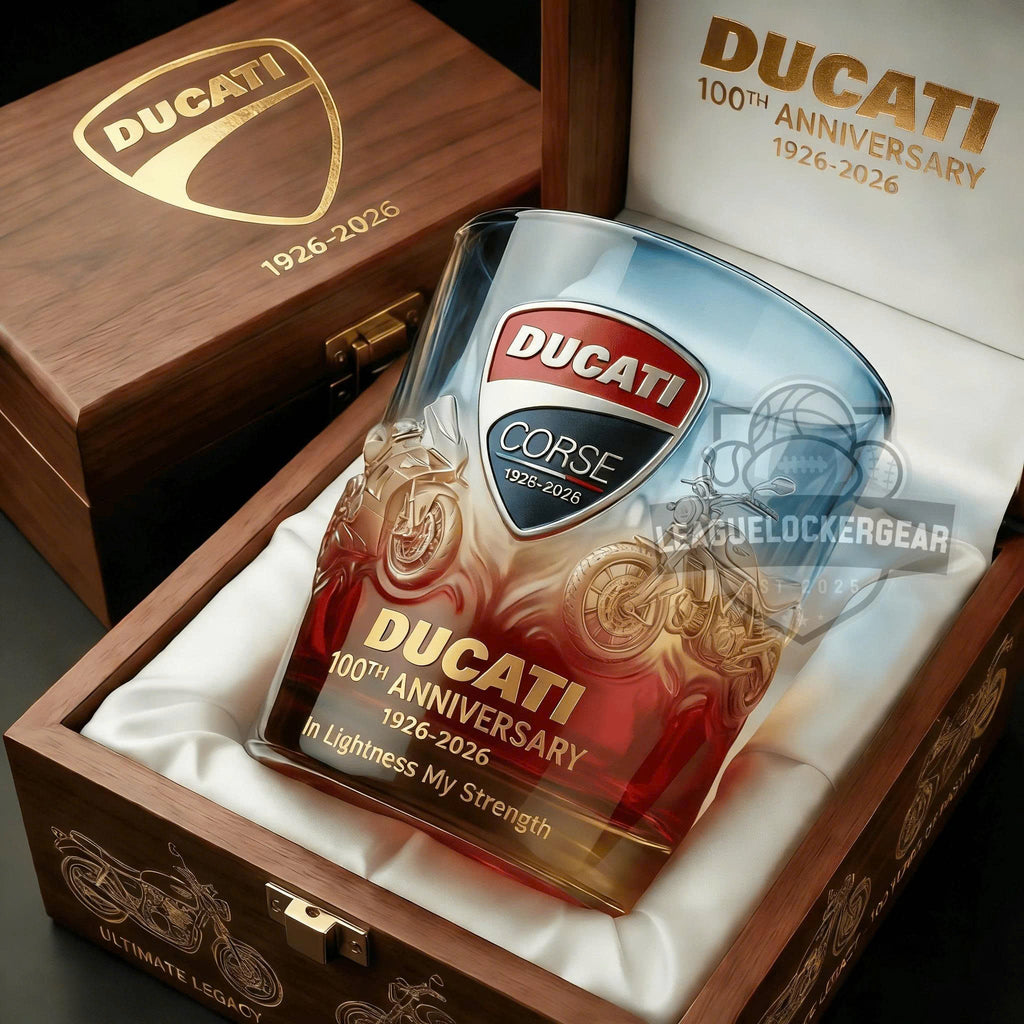 Ducati 100th Anniversary 1926-2026 Whiskey Glass