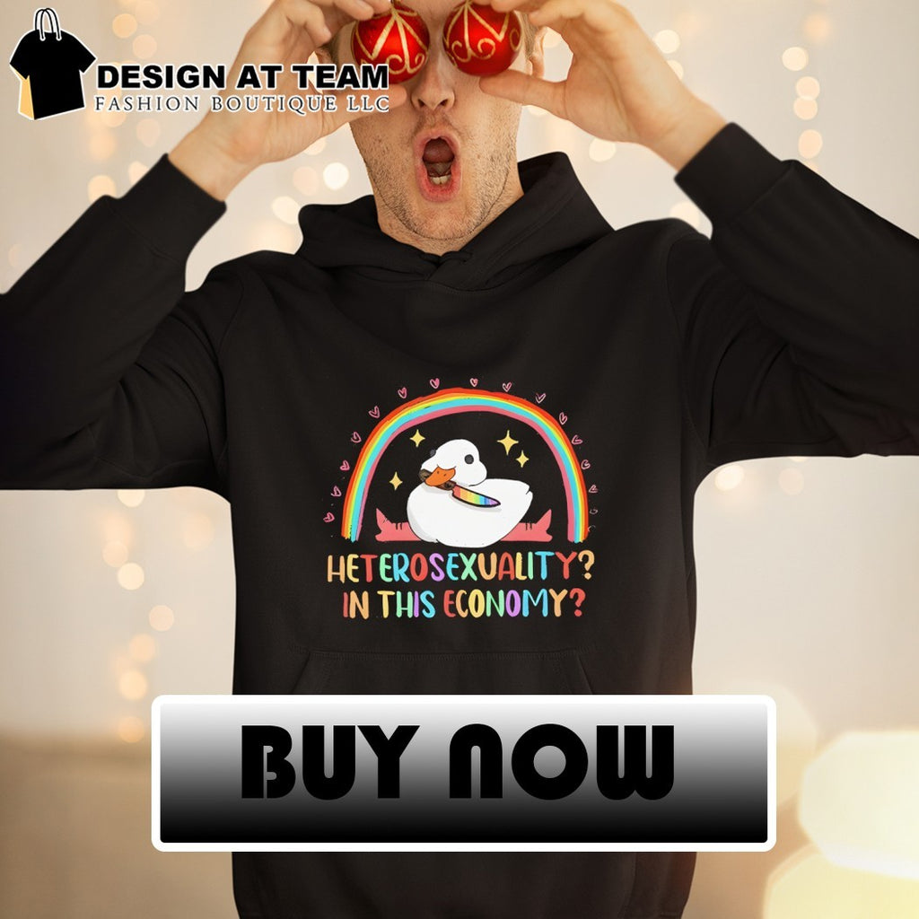 Duck says no to heteronormativity heterosexuality in this economy shirt