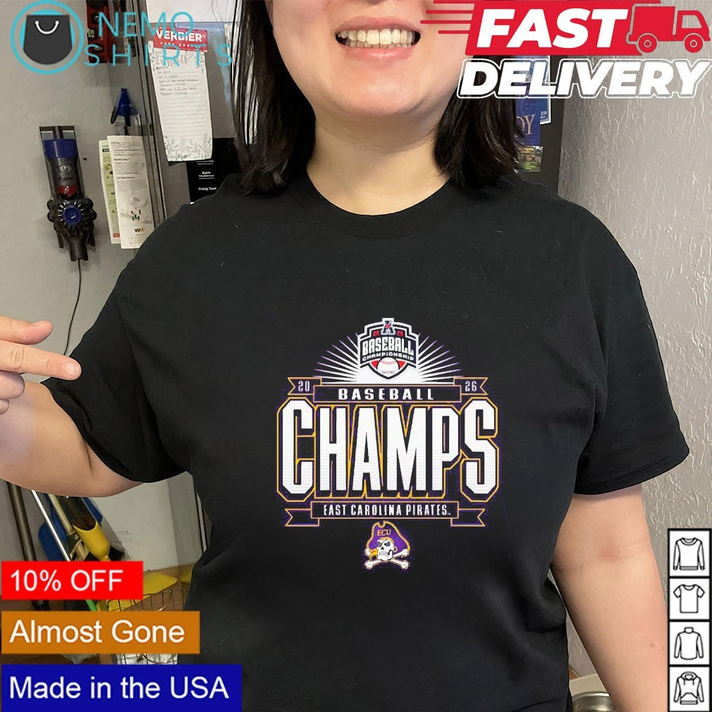 ECU Pirates 2026 American Conference baseball champions shirt