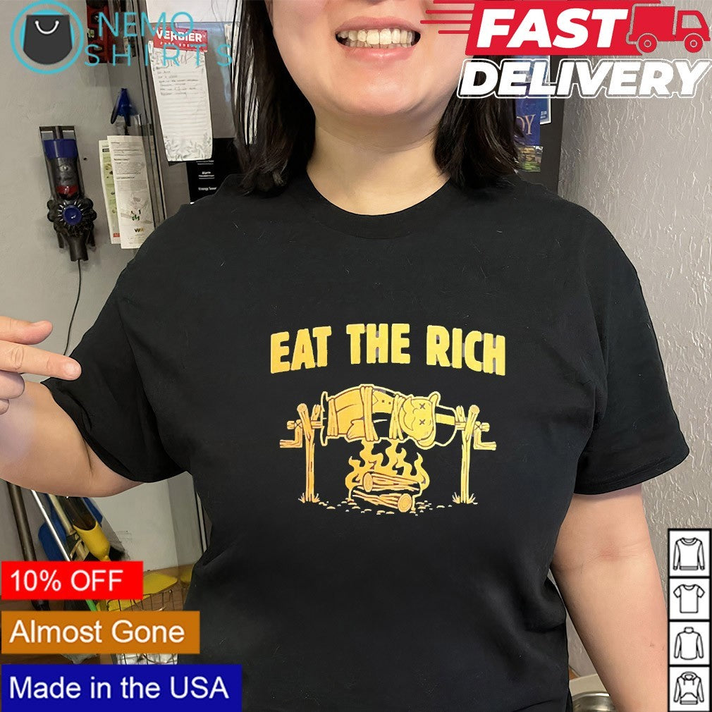 Eat the rich Monopoly Man campfire shirt