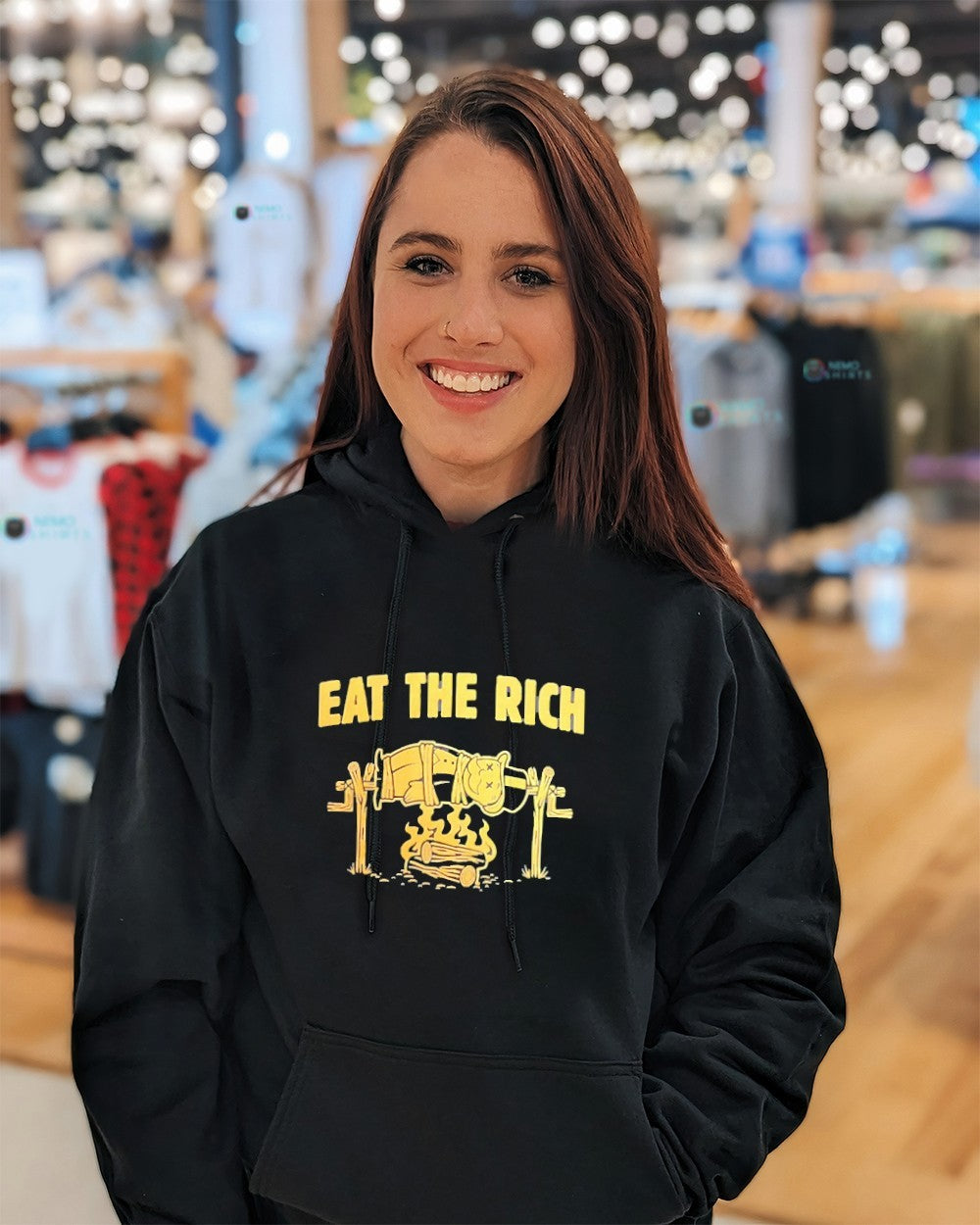 Eat the rich Monopoly Man campfire shirt