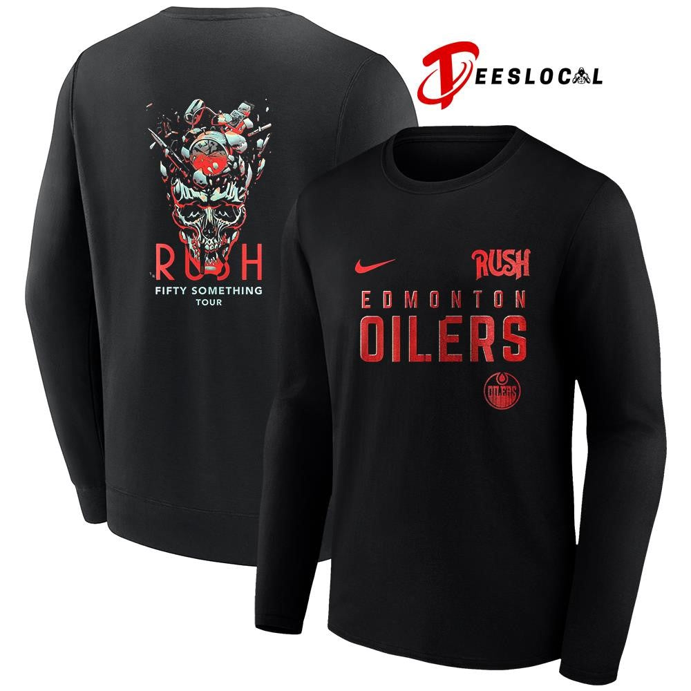 Edmonton Oilers Rush Fifty Something tour skull shirt