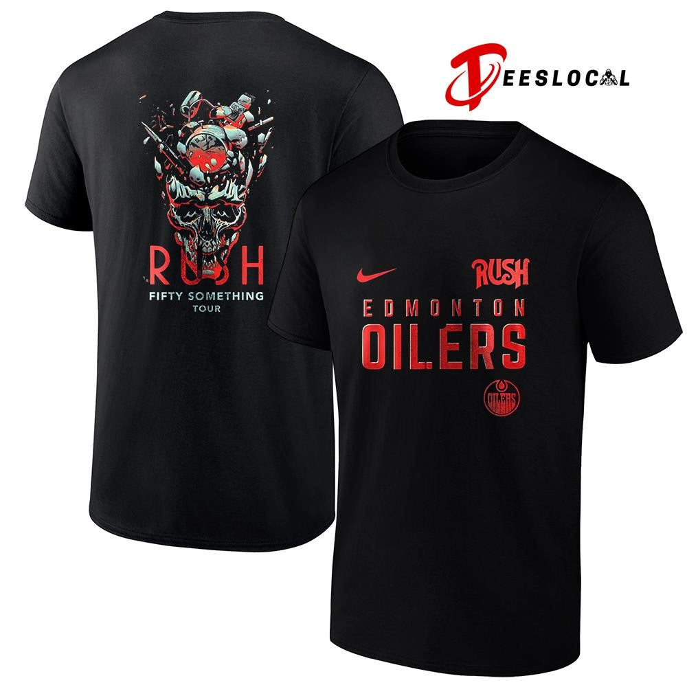 Edmonton Oilers Rush Fifty Something tour skull shirt