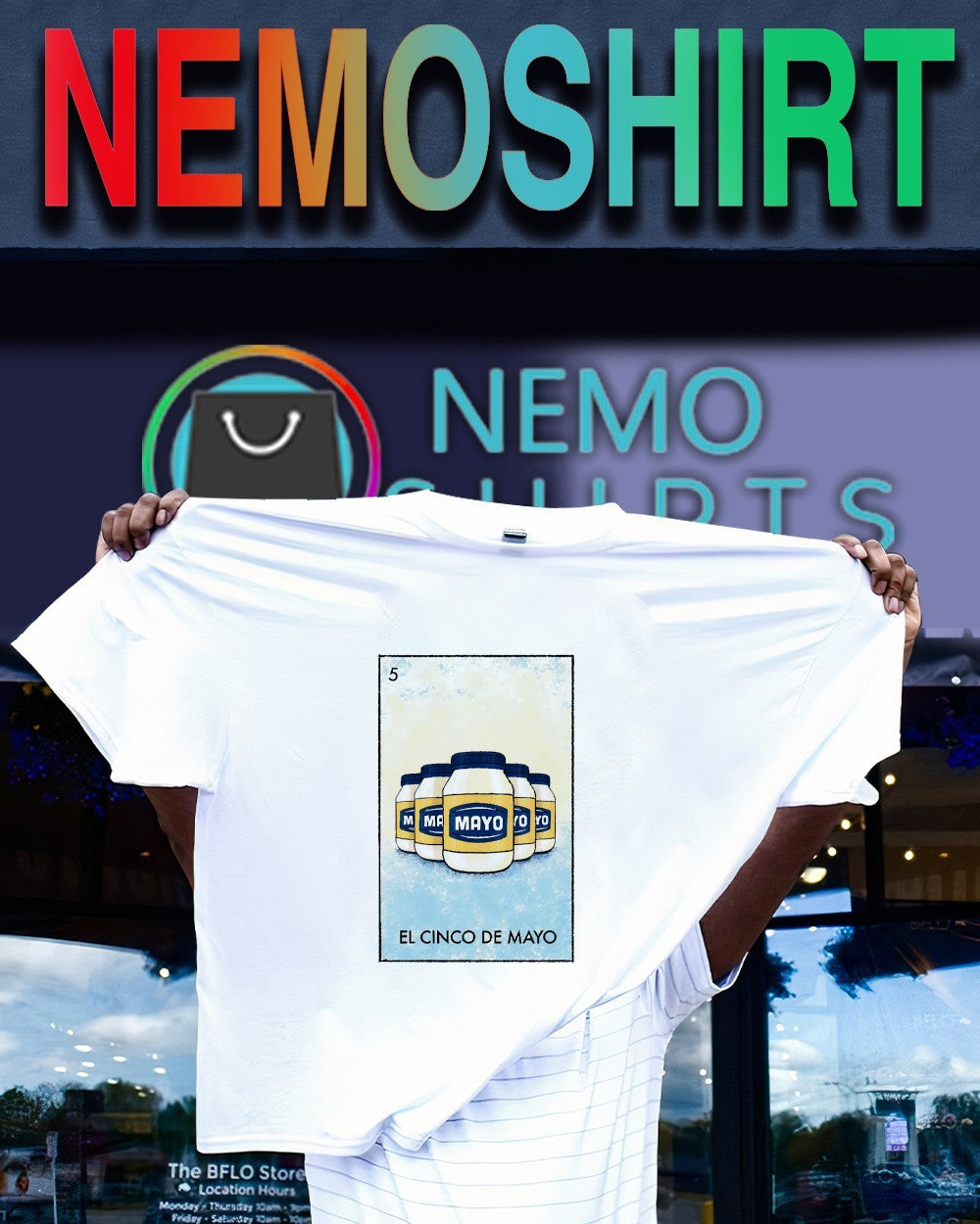 El Cinco de Mayo Millennial Loteria mayonnaise shirt