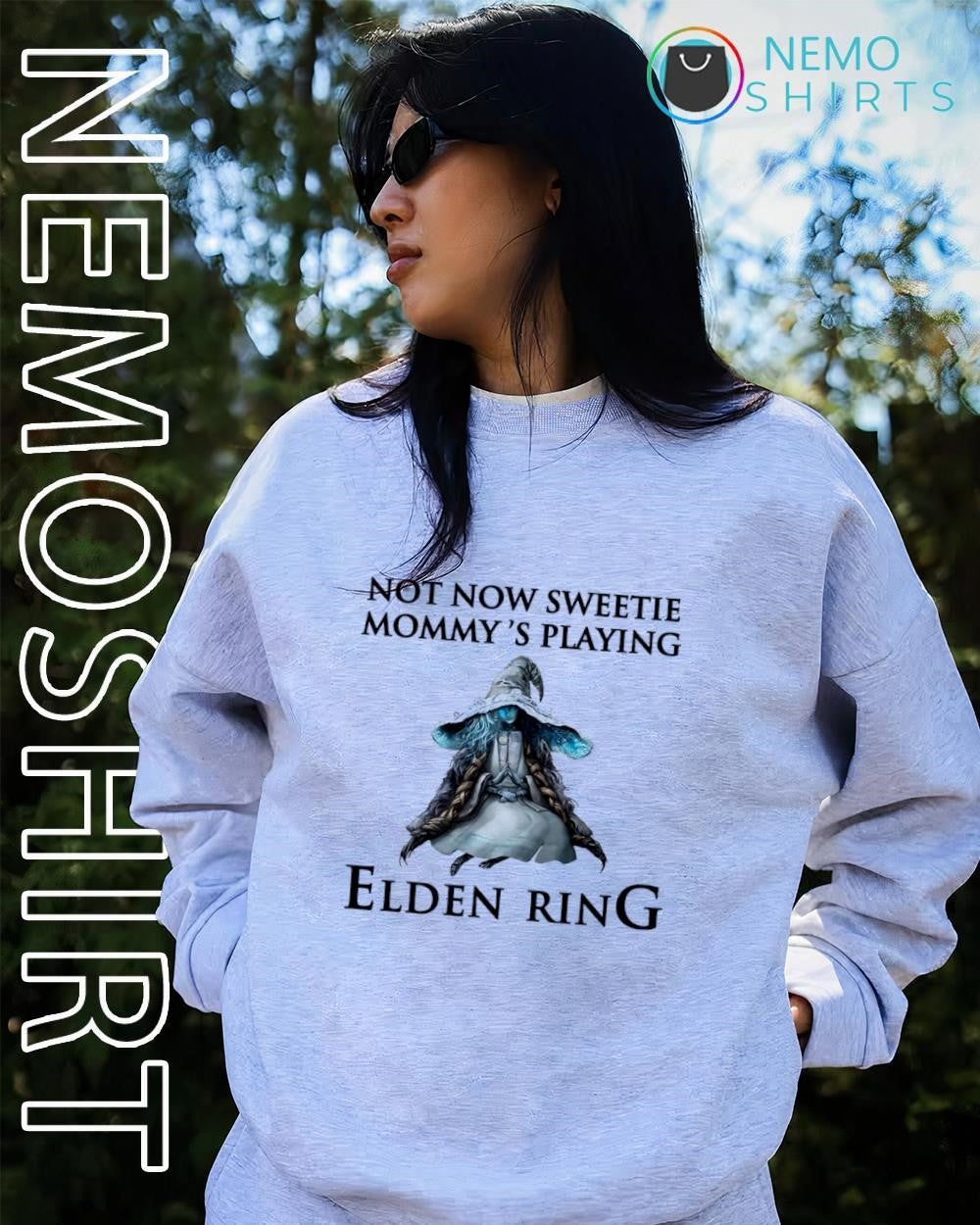 Elden Ring Wizard not now sweetie mommy’s playing a video game shirt