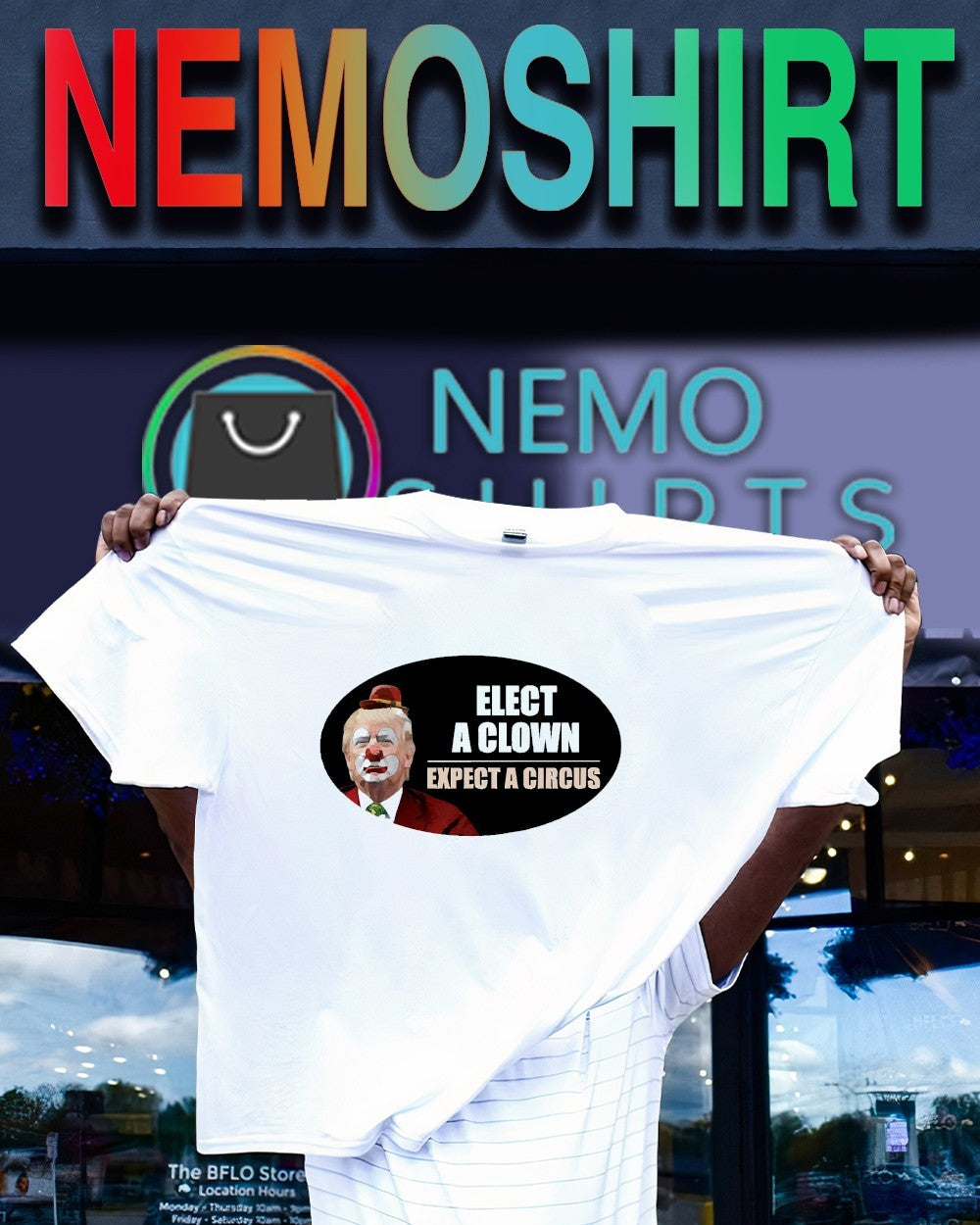 Elect a clown expect a circus anti Trump shirt