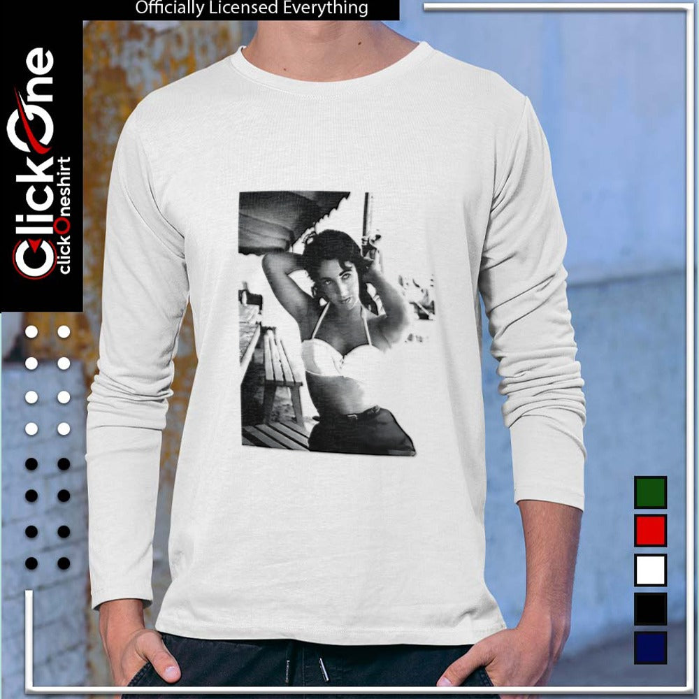 Elizabeth Taylor iconic portrait photograph shirt