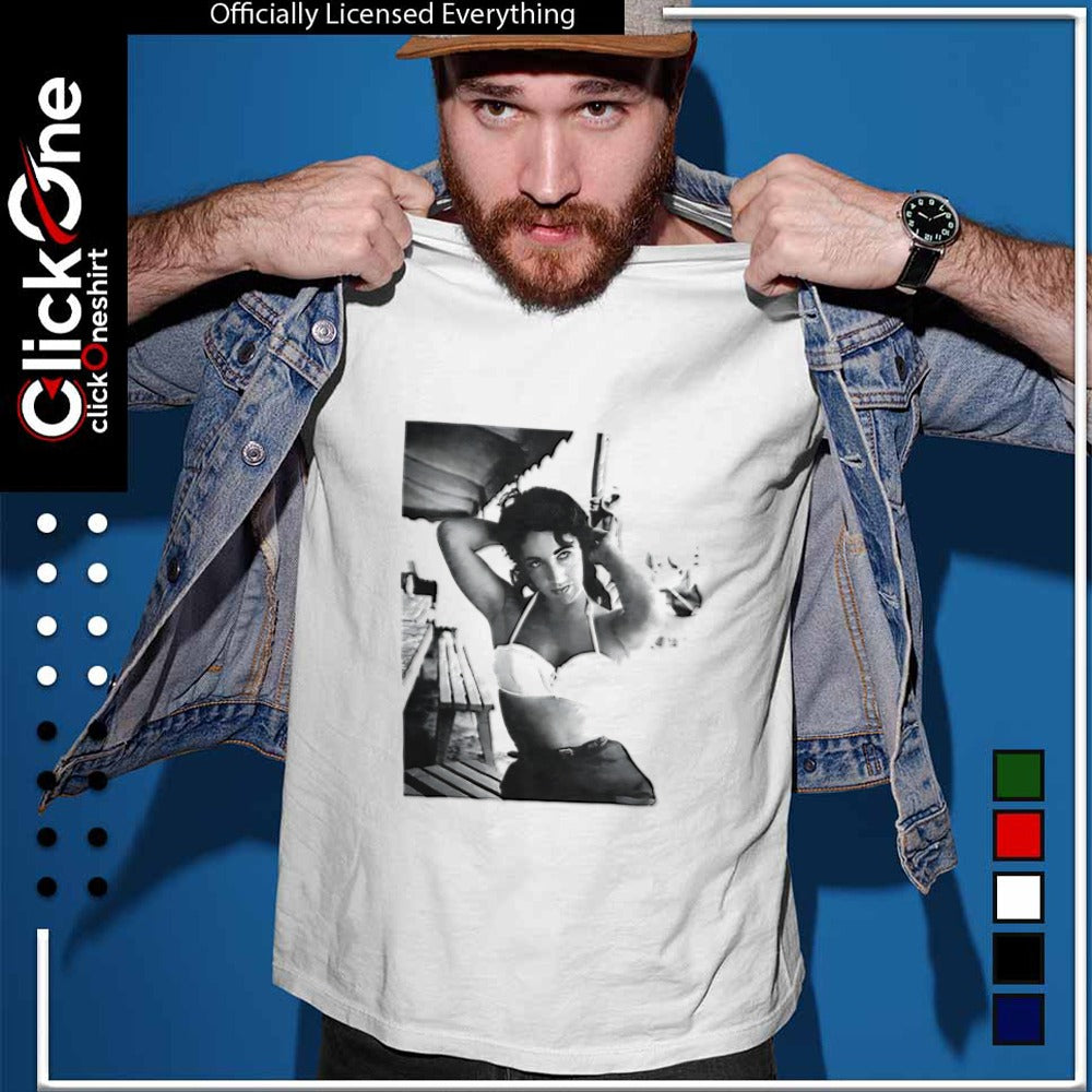 Elizabeth Taylor iconic portrait photograph shirt