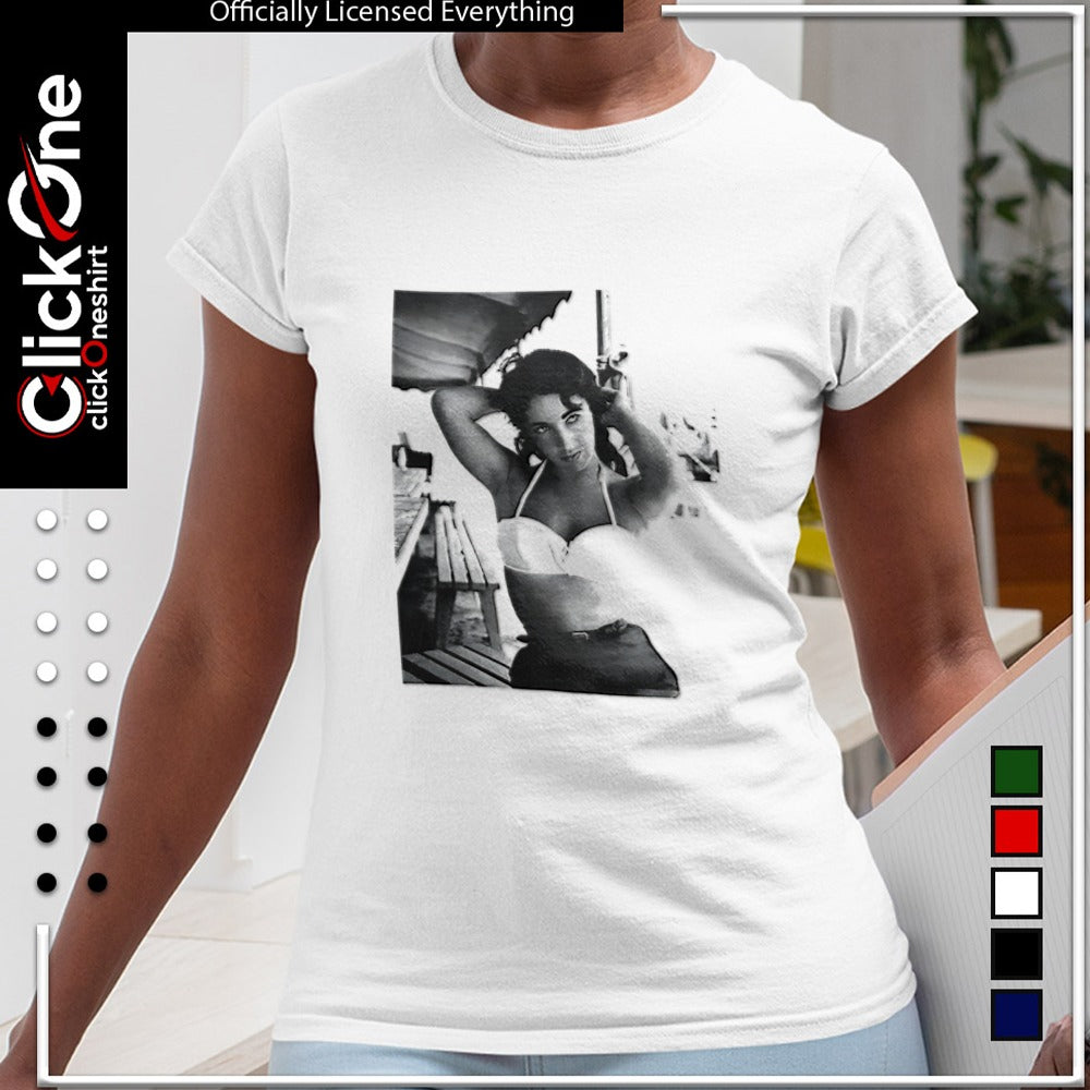 Elizabeth Taylor iconic portrait photograph shirt