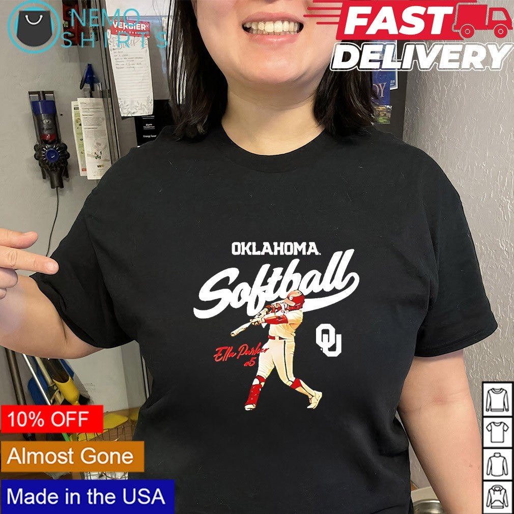 Ella Parker 5 Oklahoma Sooners softball player graphic shirt