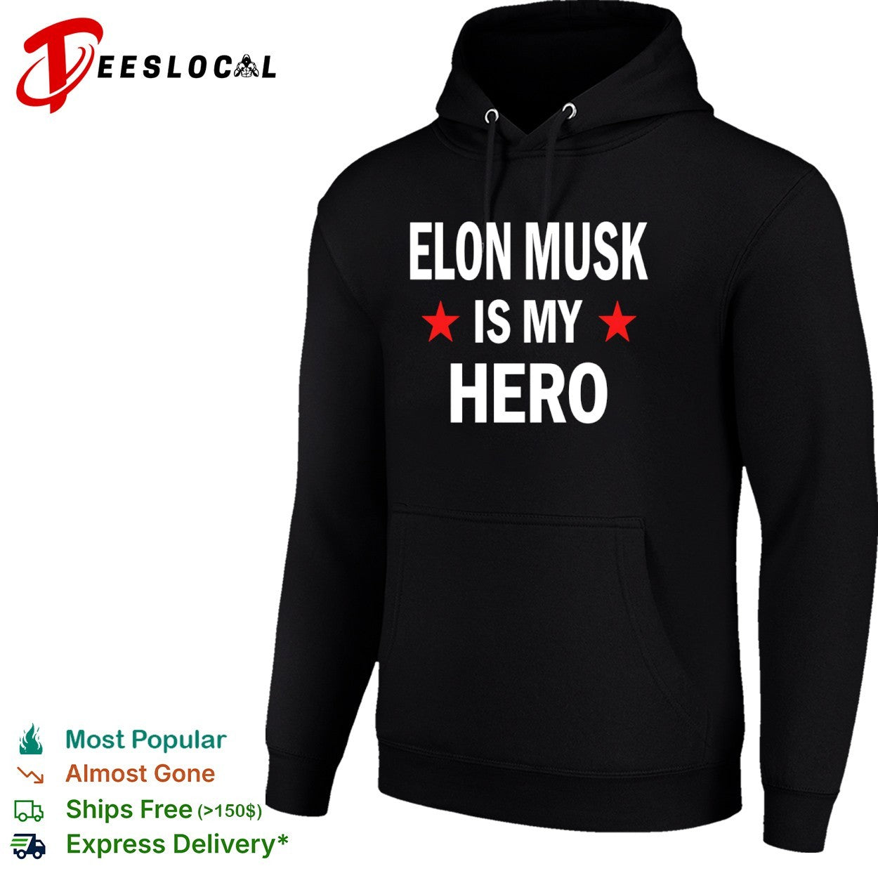 Elon Musk hero red stars Elon Musk is my hero shirt