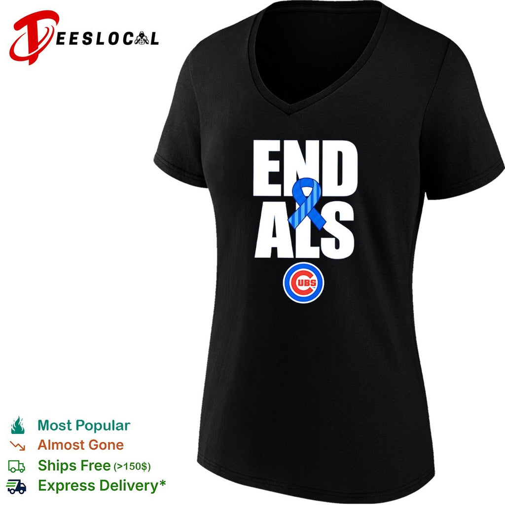 End Als Chicago Cubs Awareness Ribbon shirt