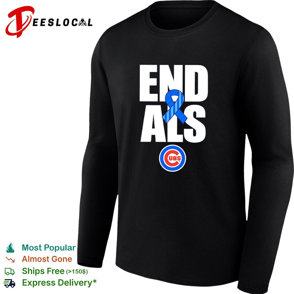 End Als Chicago Cubs Awareness Ribbon shirt