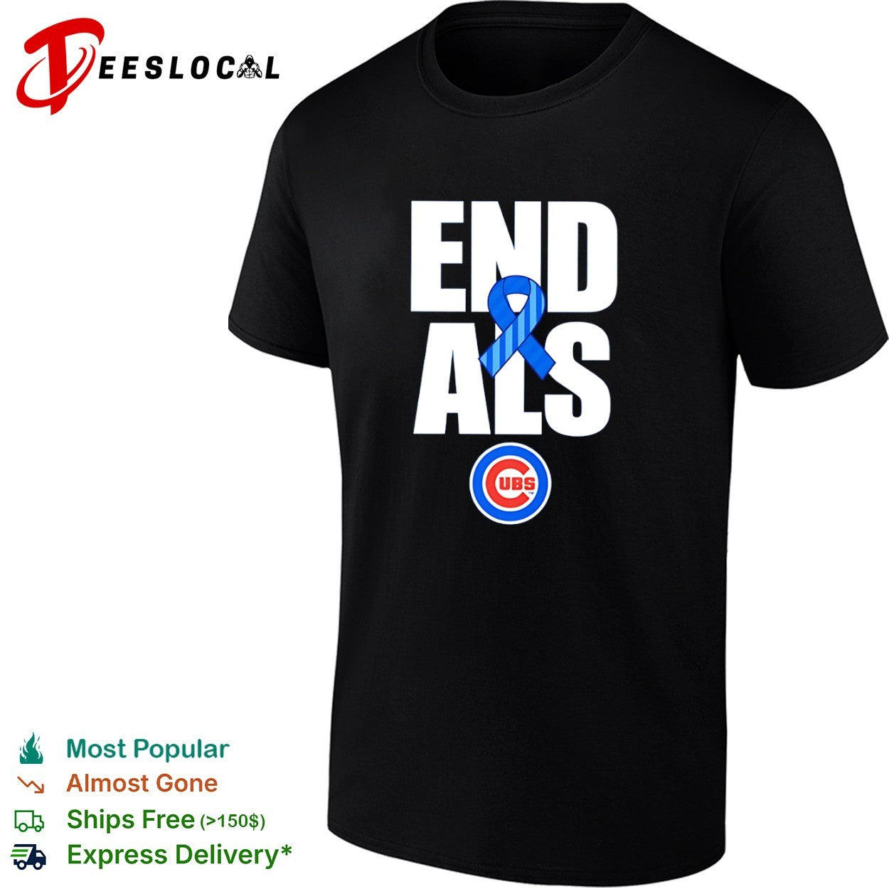 End Als Chicago Cubs Awareness Ribbon shirt