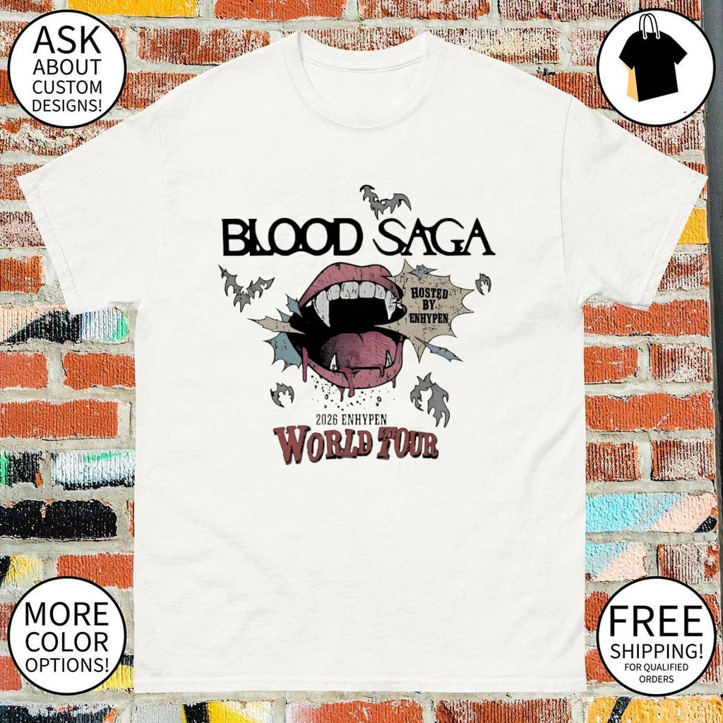 Enhypen Blood Saga World Tour 2026 Enhypen shirt