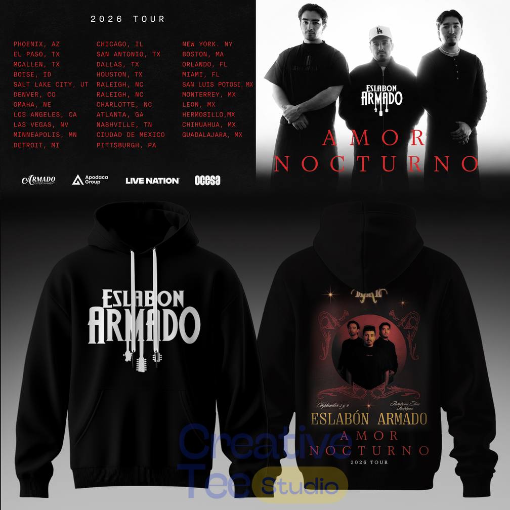 Eslabón Armado Amor Nocturno Tour 2026 Special Tee Hoodie