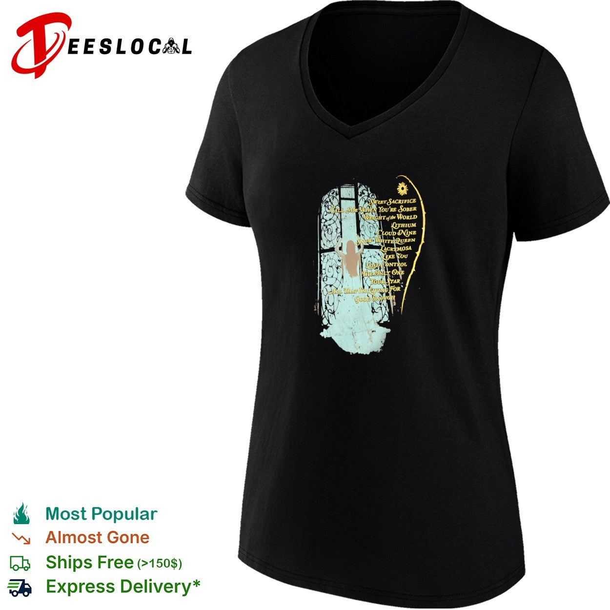 Evanescence The Open Door Tracklist Sweet Sacrifice Call Me When You Are Sober shirt