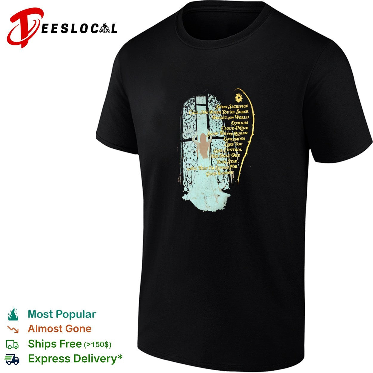 Evanescence The Open Door Tracklist Sweet Sacrifice Call Me When You Are Sober shirt