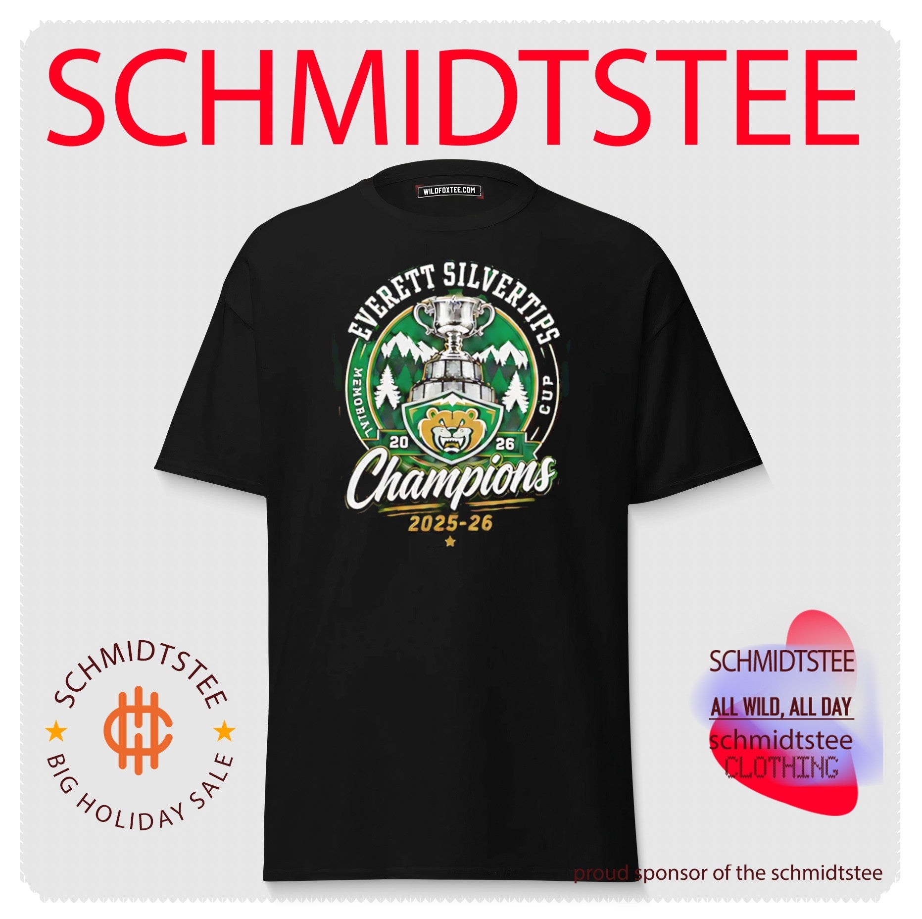 Everett Silvertips 2026 Memorial Cup Champions trophy shirt