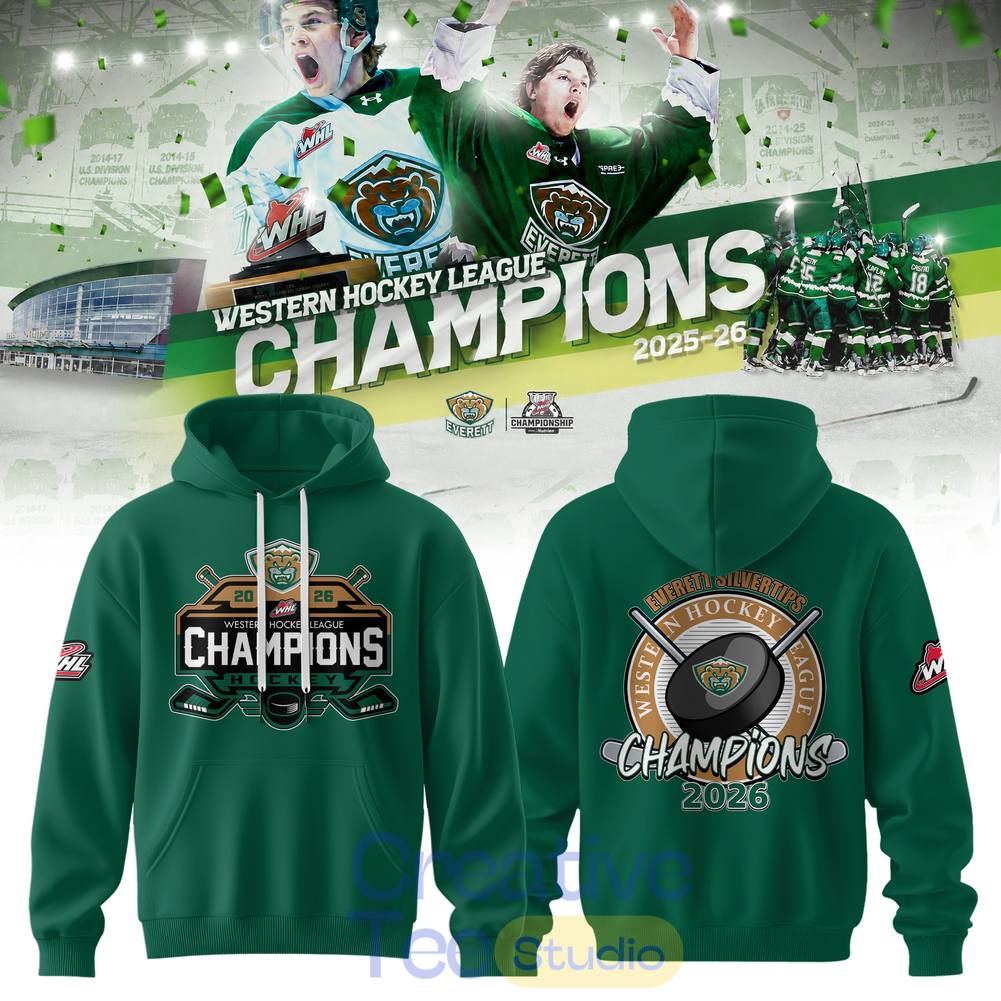 Everett Silvertips 2026 WHL Champions Tee Hoodie