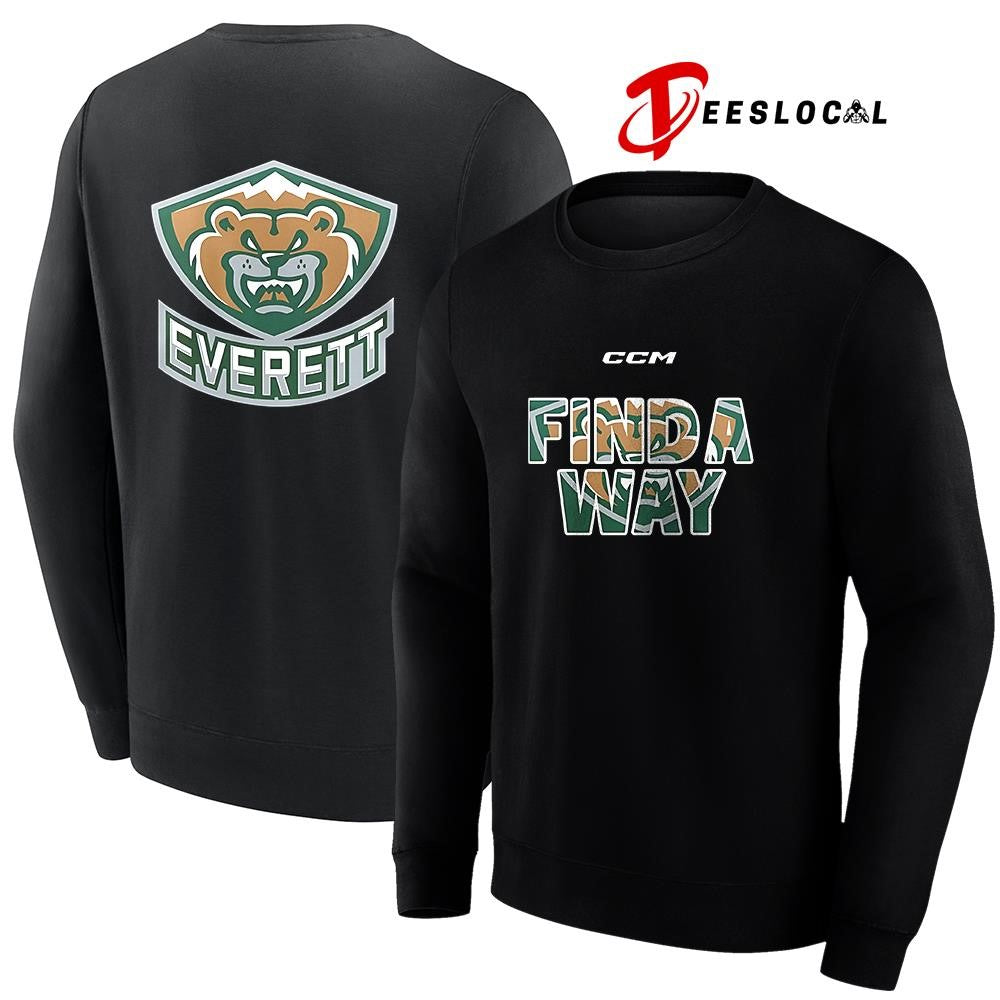 Everett Silvertips find a way logo shirt