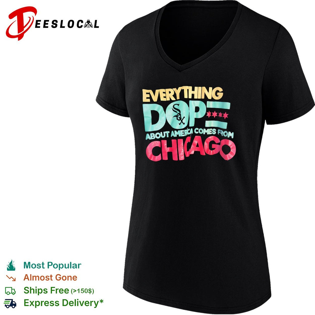 Everything dope about America comes from Chicago White Sox flag shirt