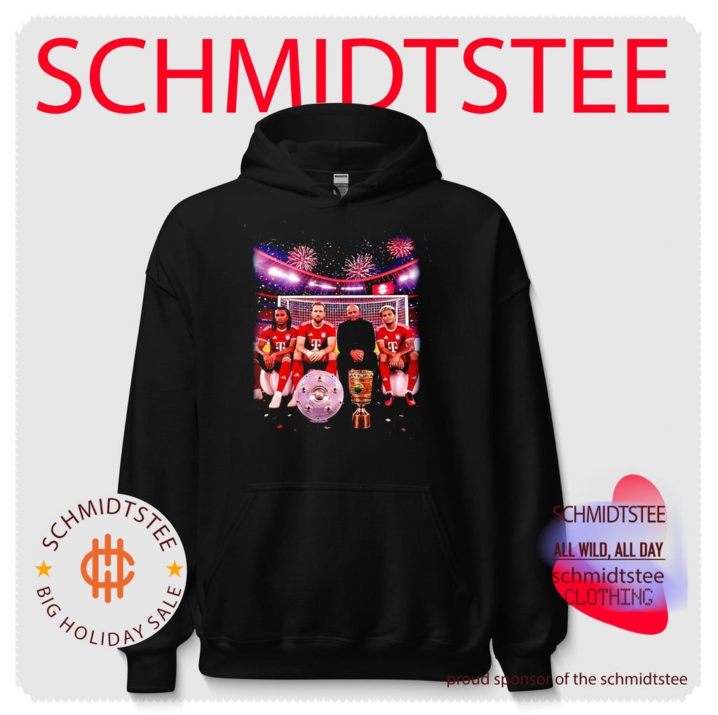 FC Bayern Munich 2026 Champions players celebrating victory shirt