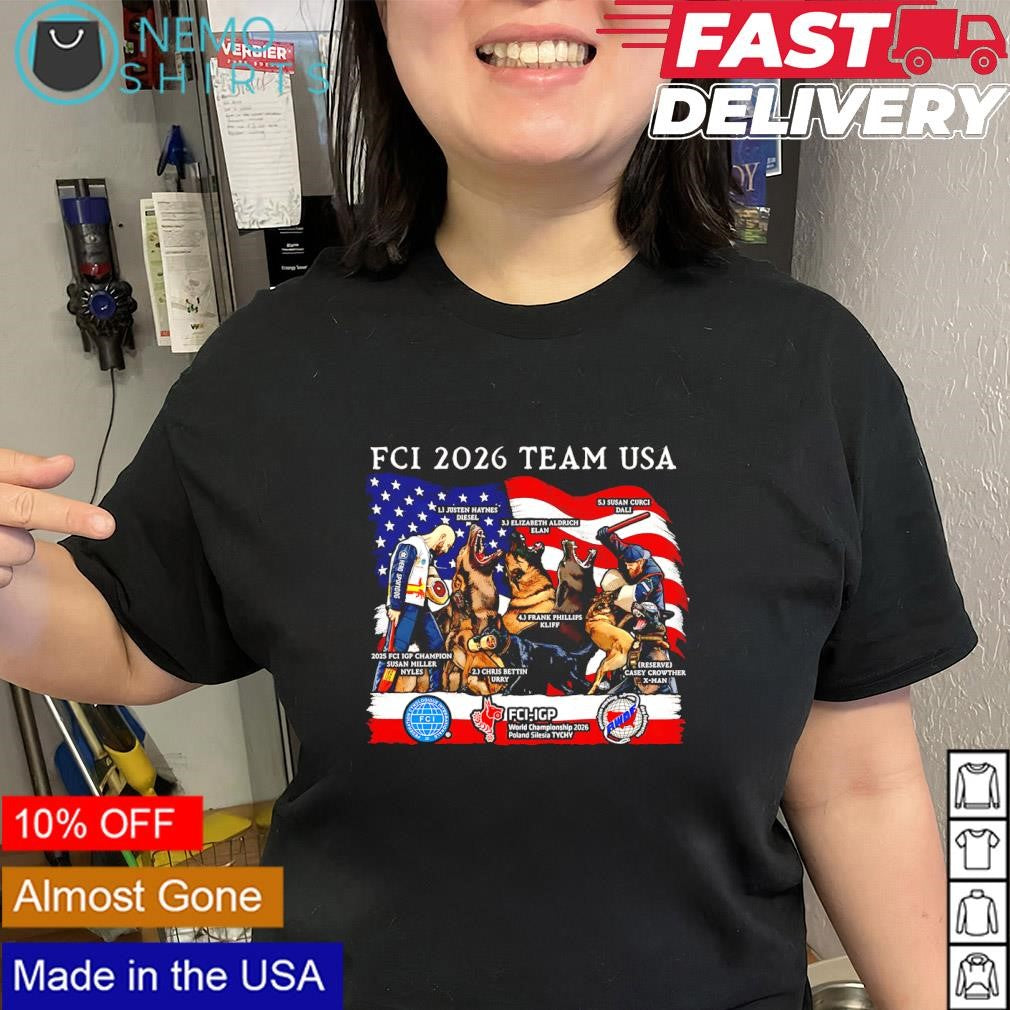 FCI IGP World Champions team USA 2026 German Shepherd dogs shirt