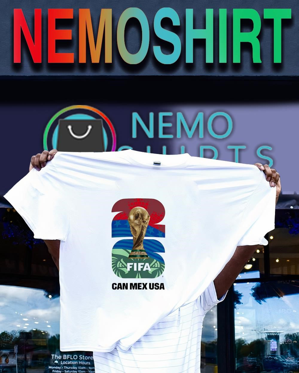 FIFA World Cup Can Mex USA 2026 Host City shirt