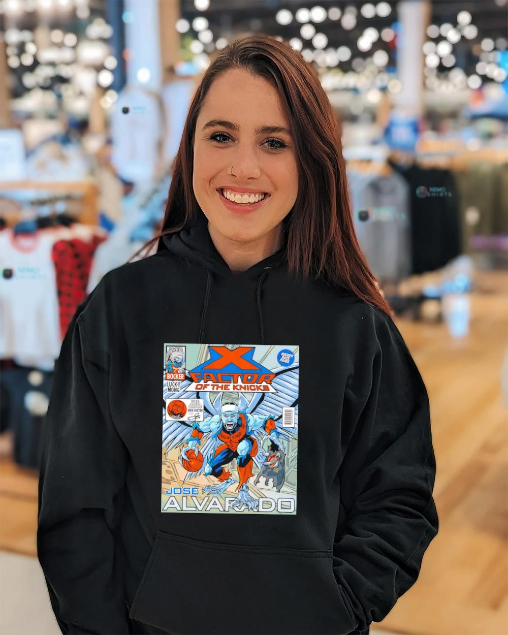 Jose Alvarado Archangel Marvel character Factor of the Knicks shirt