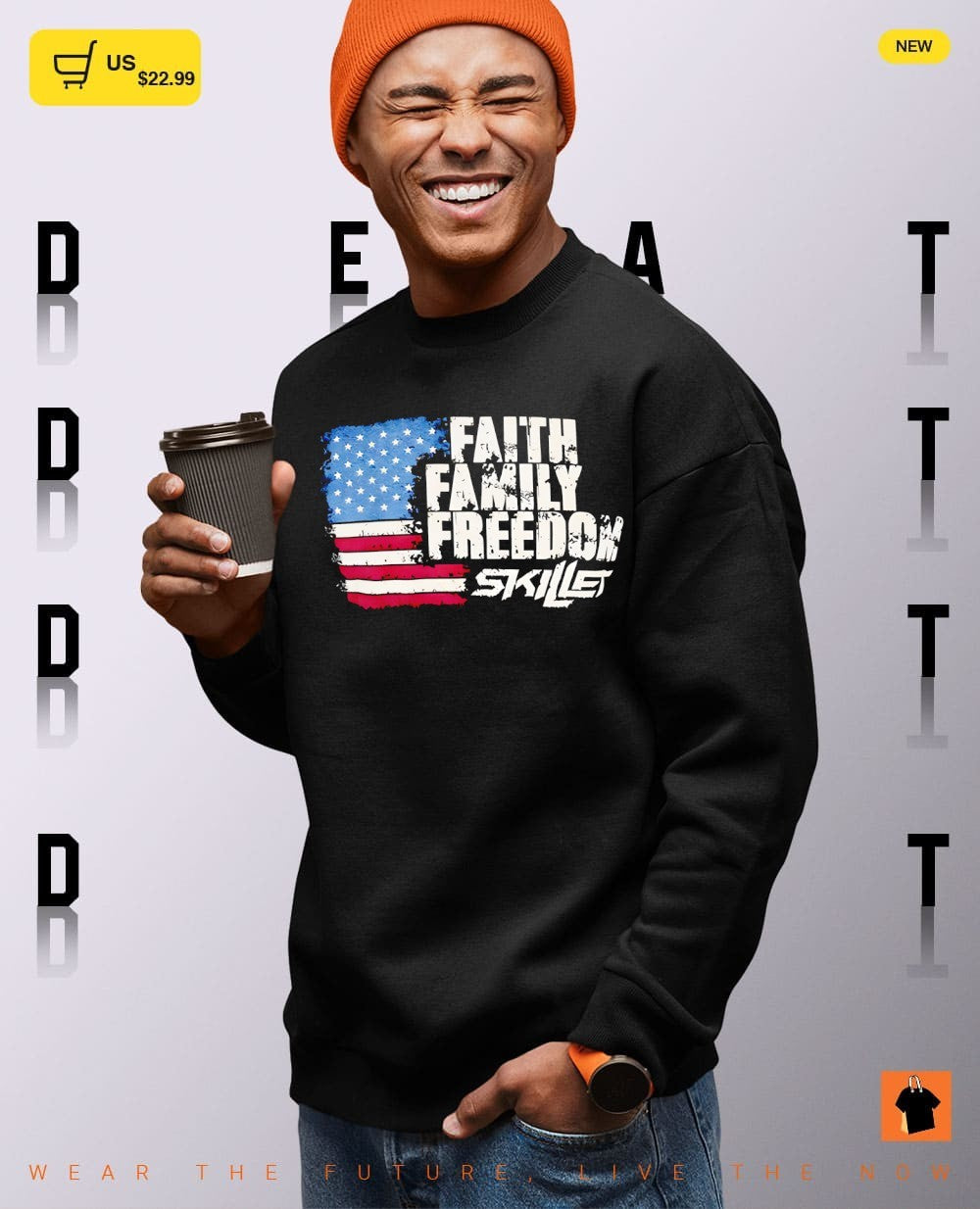 Faith Family Freedom Skillet American flag vintage shirt