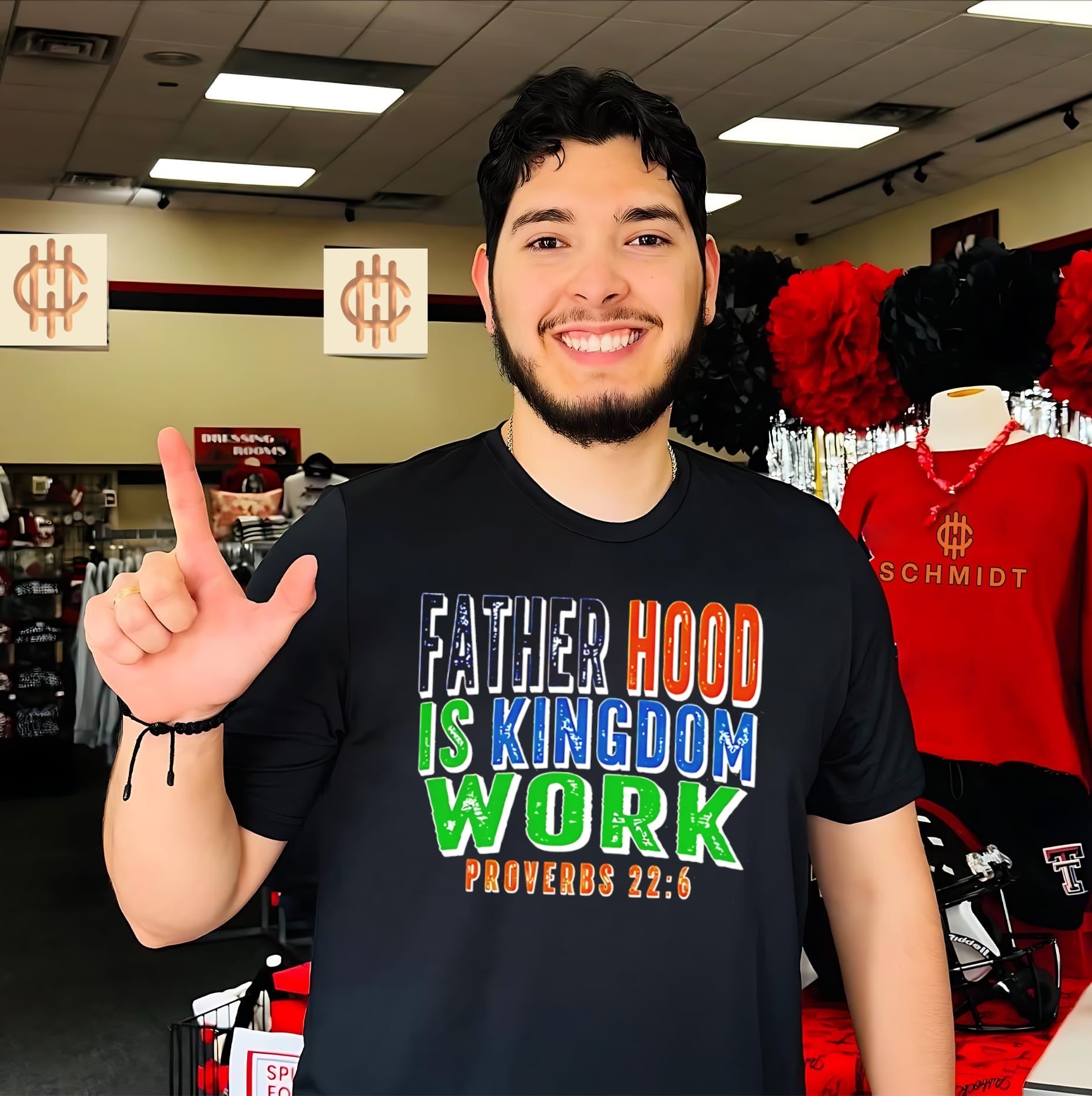 Father hood is kingdom work proverbs simple text shirt