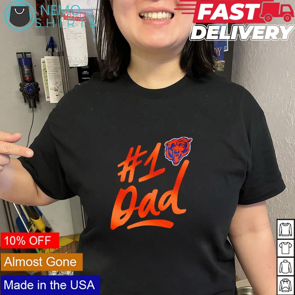 Father’s Day Chicago Bears number 1 Dad logo shirt