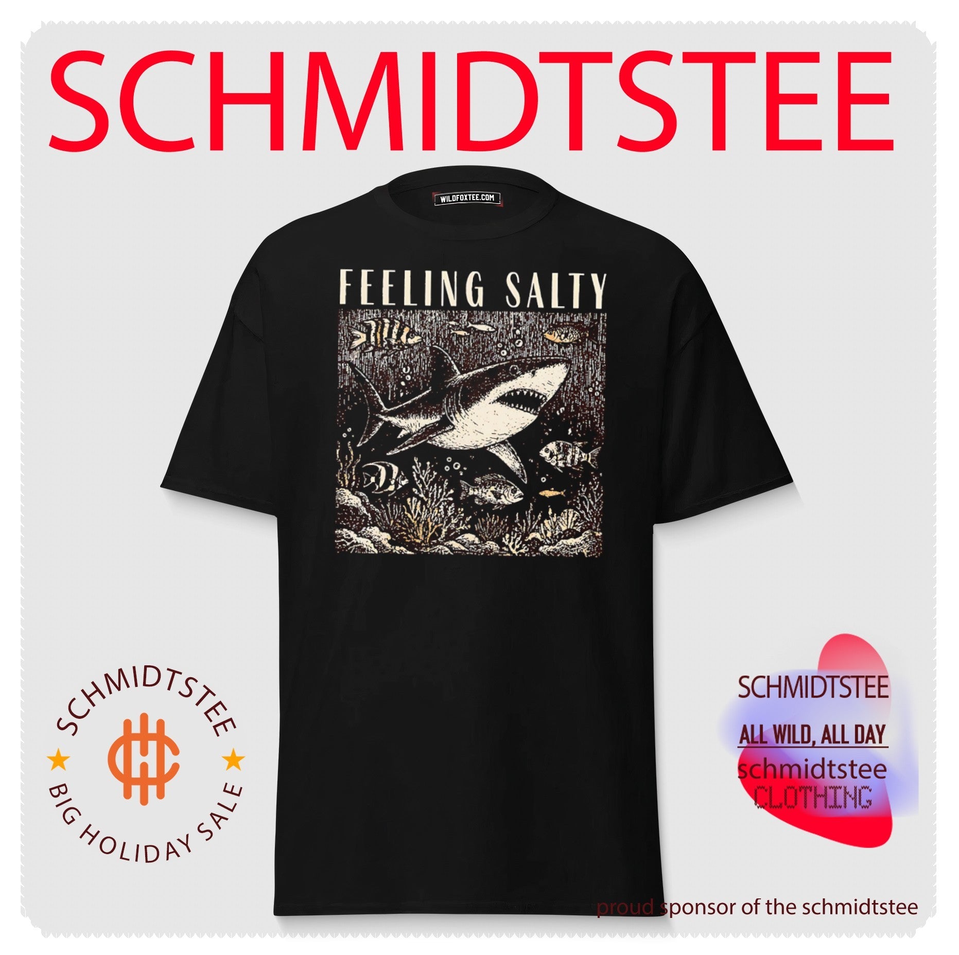 Feeling Salty fish retro shirt