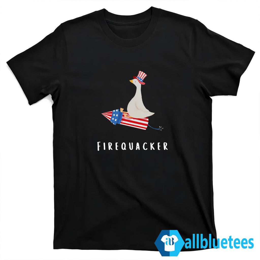 Goose Fourth Of July Firequacker Independence Day Shirt
