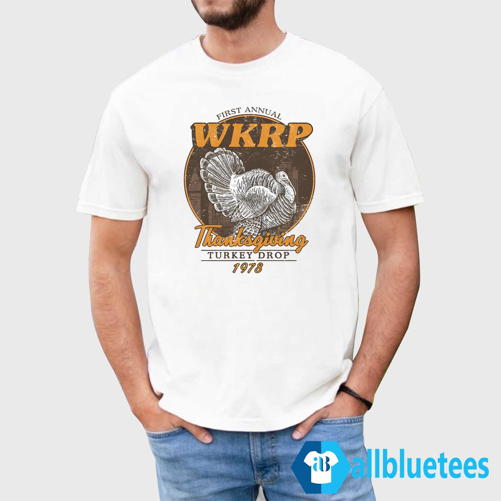 First Annual WKRP Turkey Drop Thanksgiving Shirt