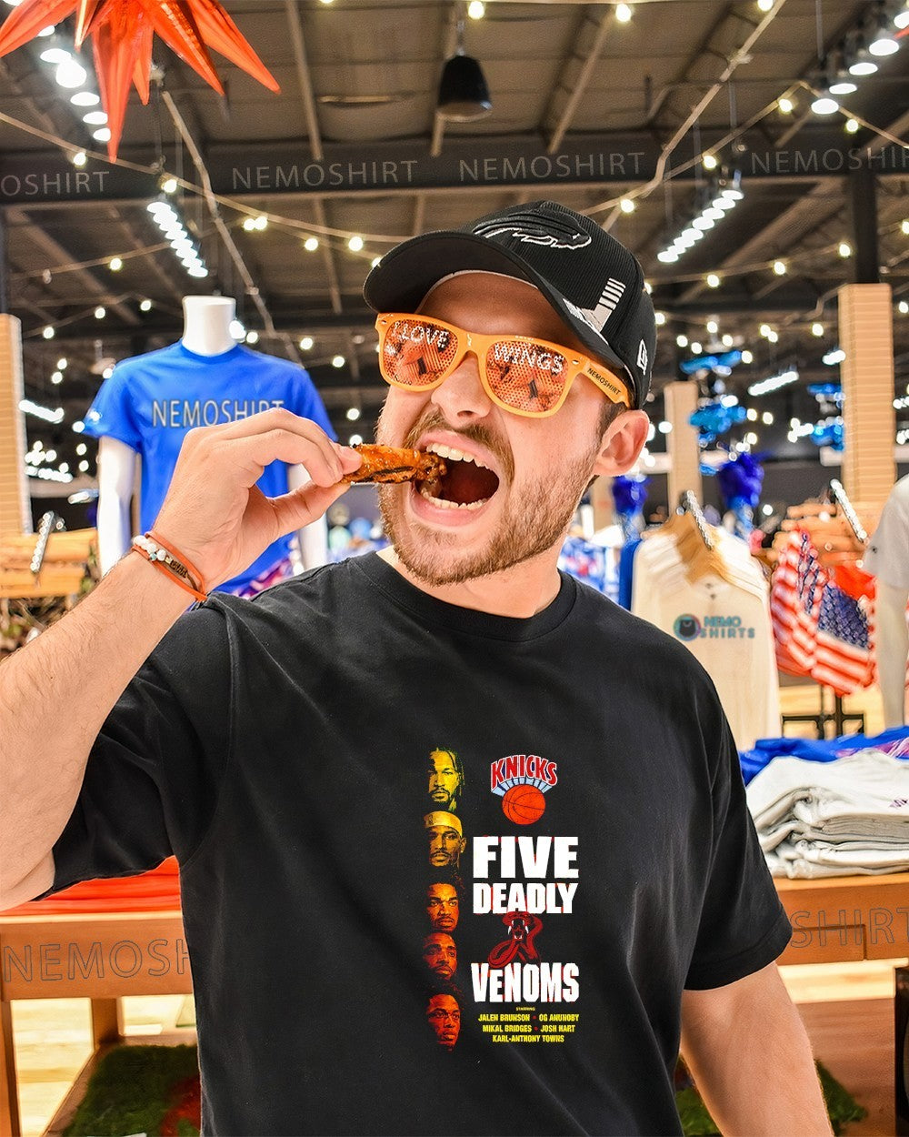 Five Deadly Venoms New York Knicks showcases five key players shirt