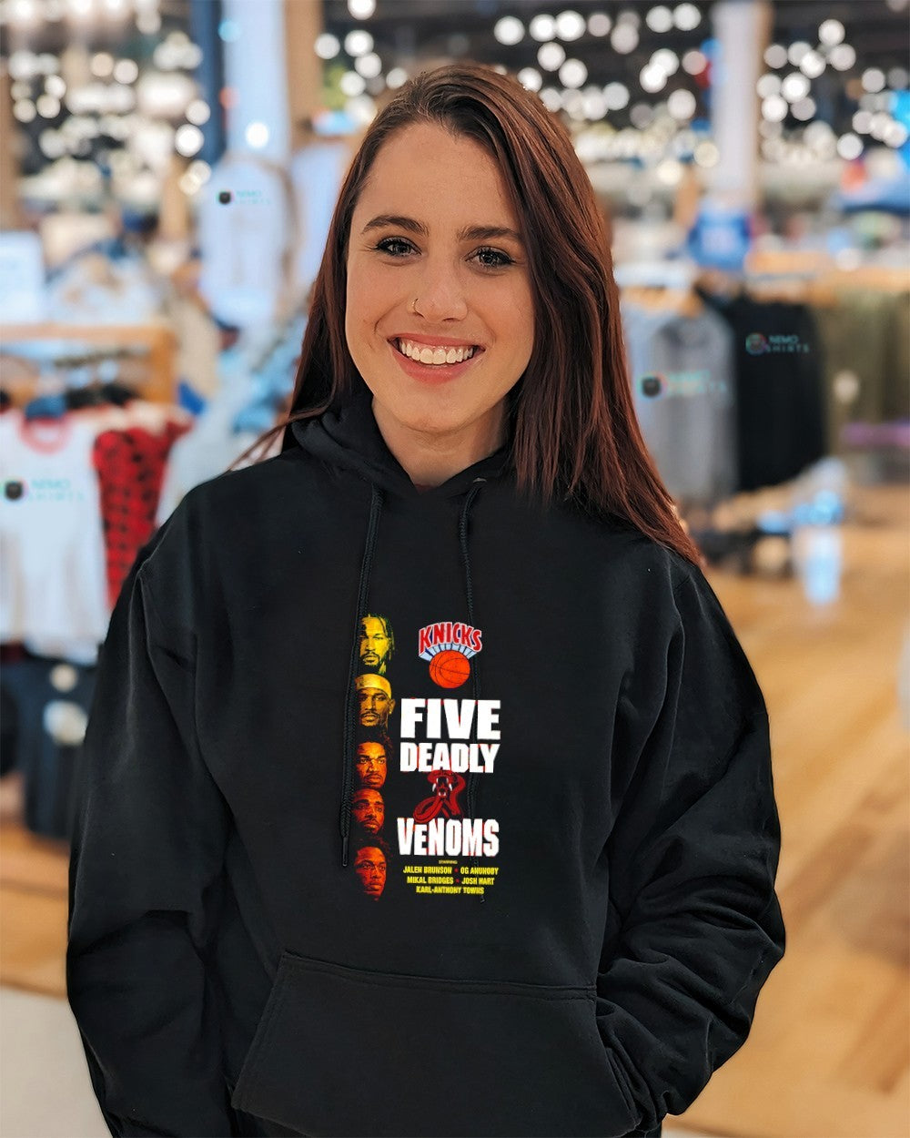 Five Deadly Venoms New York Knicks showcases five key players shirt