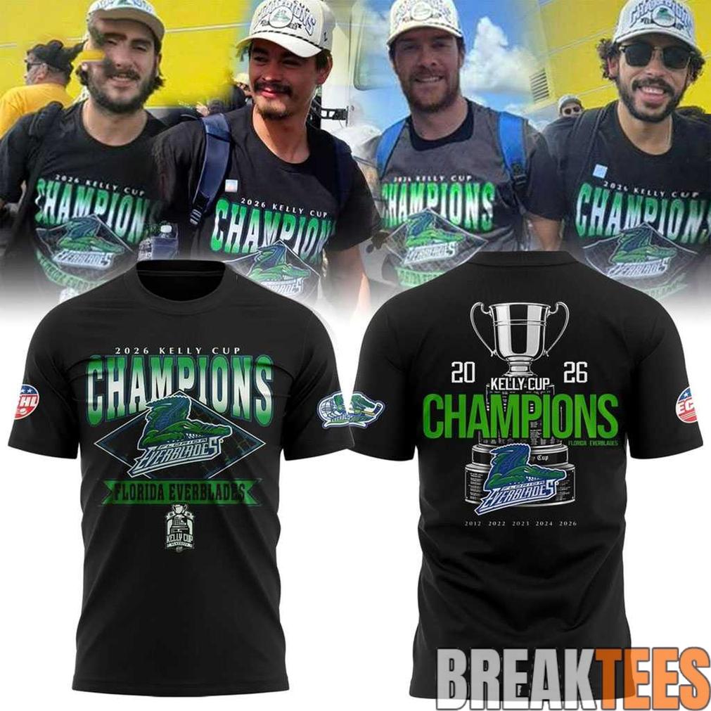 Florida Everblades 2026 Kelly Cup Champions Shirt
