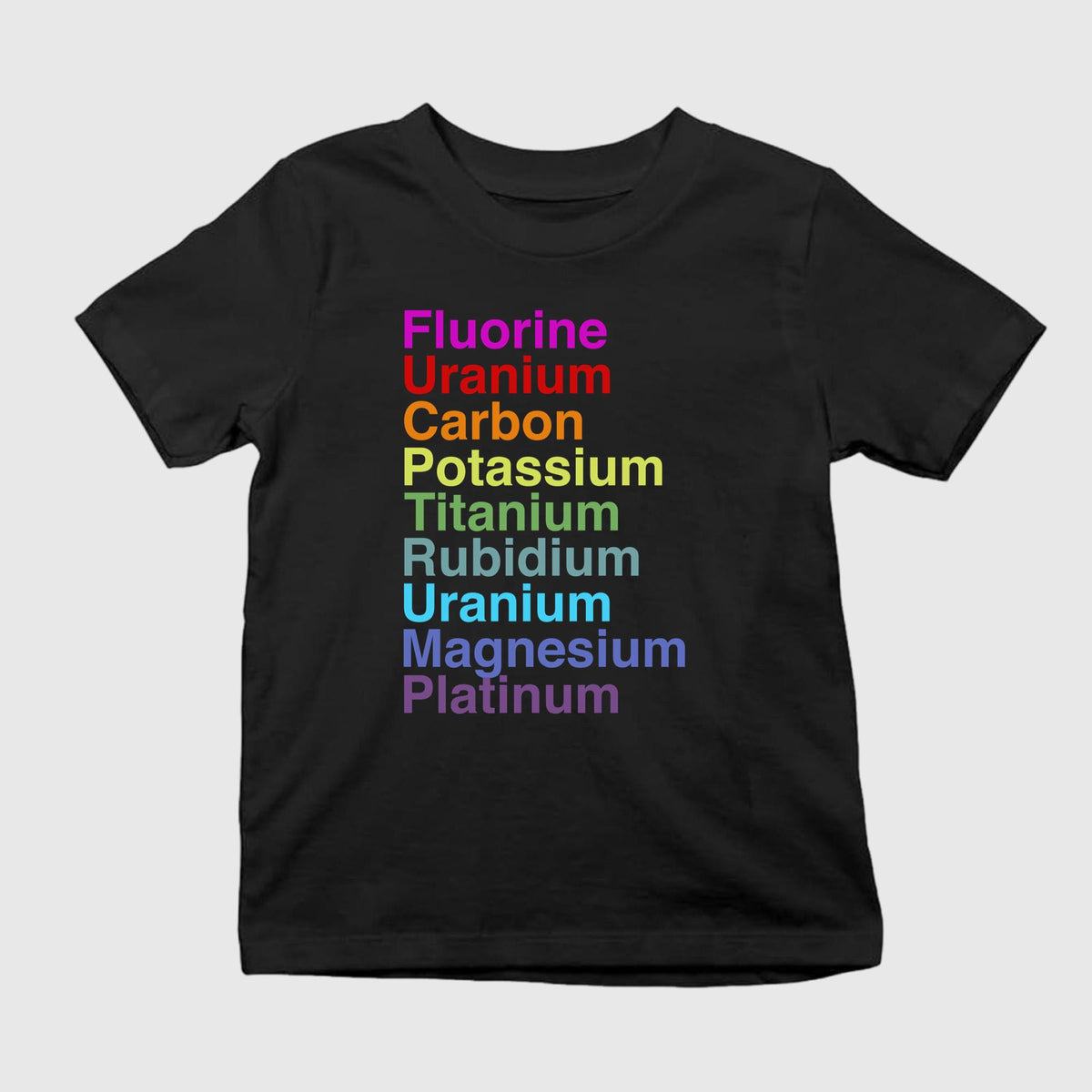 Fluorine Uranium Carbon Potassium Titanium Shirt